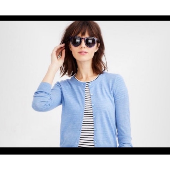 J Crew Sweaters Nwot J Crew Tilly Button Down Cardigan In Aqua